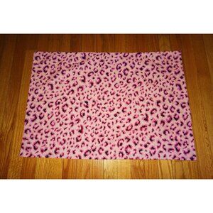 Vintage Pink & Black Leopard Print Pillowcase Queen Size pinup retro punk goth